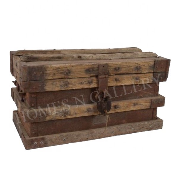 Latest Top Selling Beautiful Design Natural Wooden Storage Box And Trunk With Customized Finishing At Cheap Price Made In India