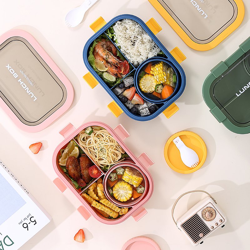 High Quality Plastic Bento Food Storage Container PP Microwave Lunch Box
