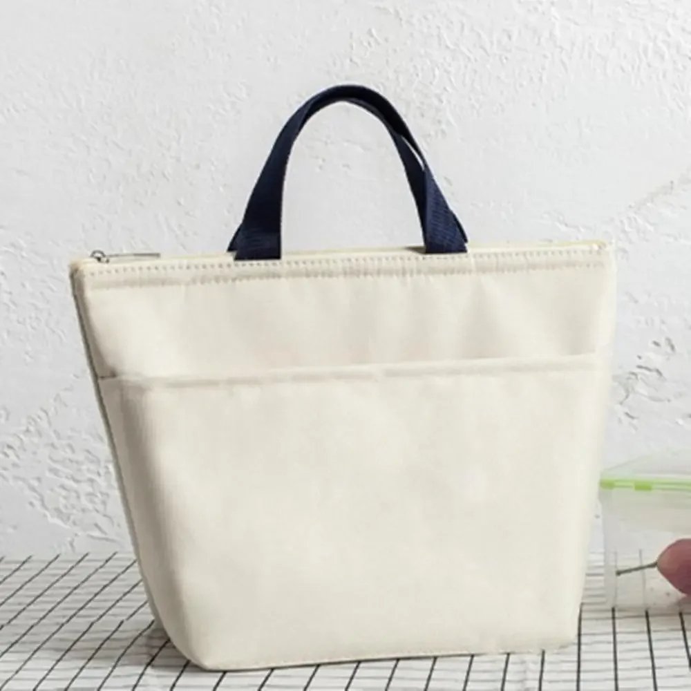 New Waterproof Oxford Lunch Bag Pouch Thickened Handbag Picnic Bag Women Kids Convenient Lunch Box Tote School Food Storage Bags