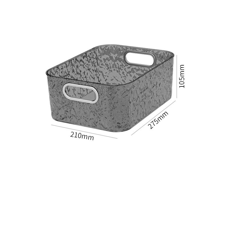 Glacial streak Large opening Stackable Plastic Storage Box for Home