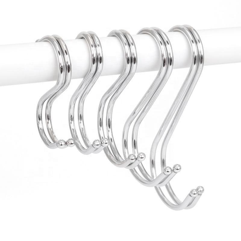 Kitchen Accessories 3 inch Space Black S Type Hooks metal stainless hook