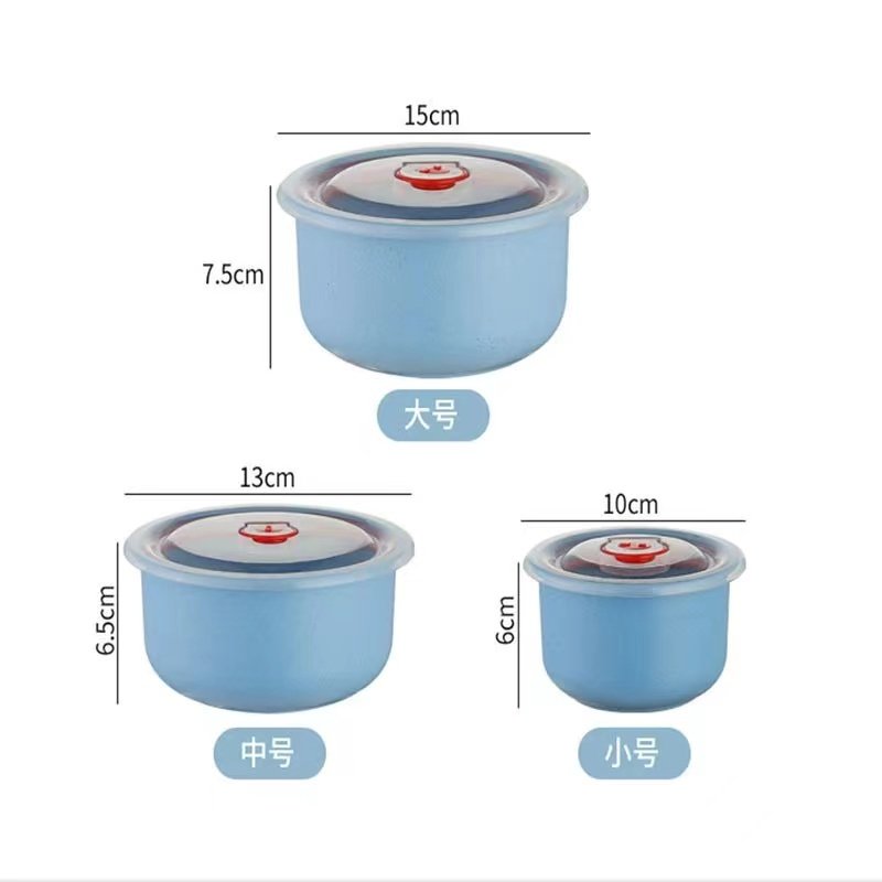 Airtight Wheat Straw Refrigerator Storage Bins Bawl Set With Lid Wheat Straw Food Container Set