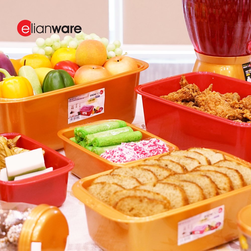 Elianware High Quality Multi-Usage Storage Box Plastic Sundries Home Usage Storage Basket Food Storage Organizer
