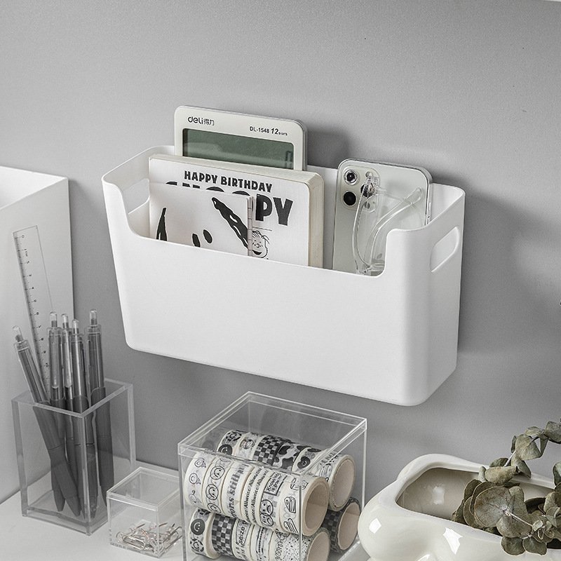 Hot Selling Plastic White Kitchen Desktop Pantry Bin Storage Organizer for Home plastic stackable storage box with handle