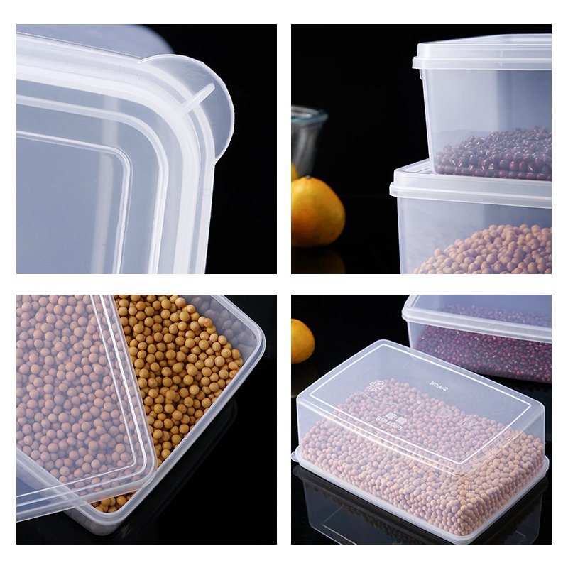 High Quality Airtight Bulk Transparent Plastic Food Storage Container Fresh keeper Box Set With Lids