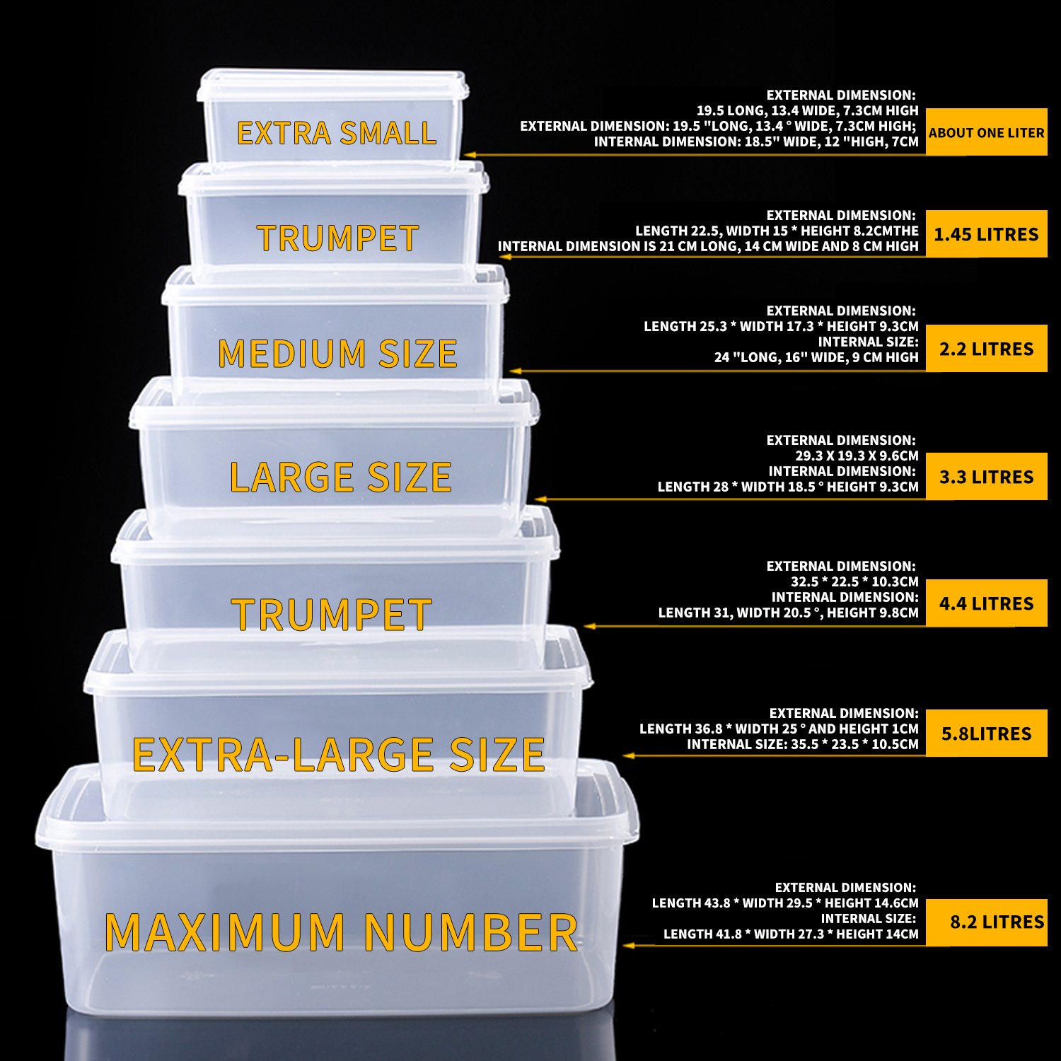 High Quality Airtight Bulk Transparent Plastic Food Storage Container Fresh keeper Box Set With Lids