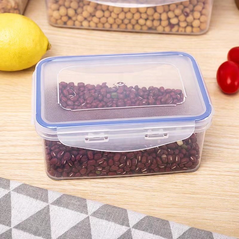 Wholesale high quality custom plastic rectangle food container fridge storage container for food storage and fresh