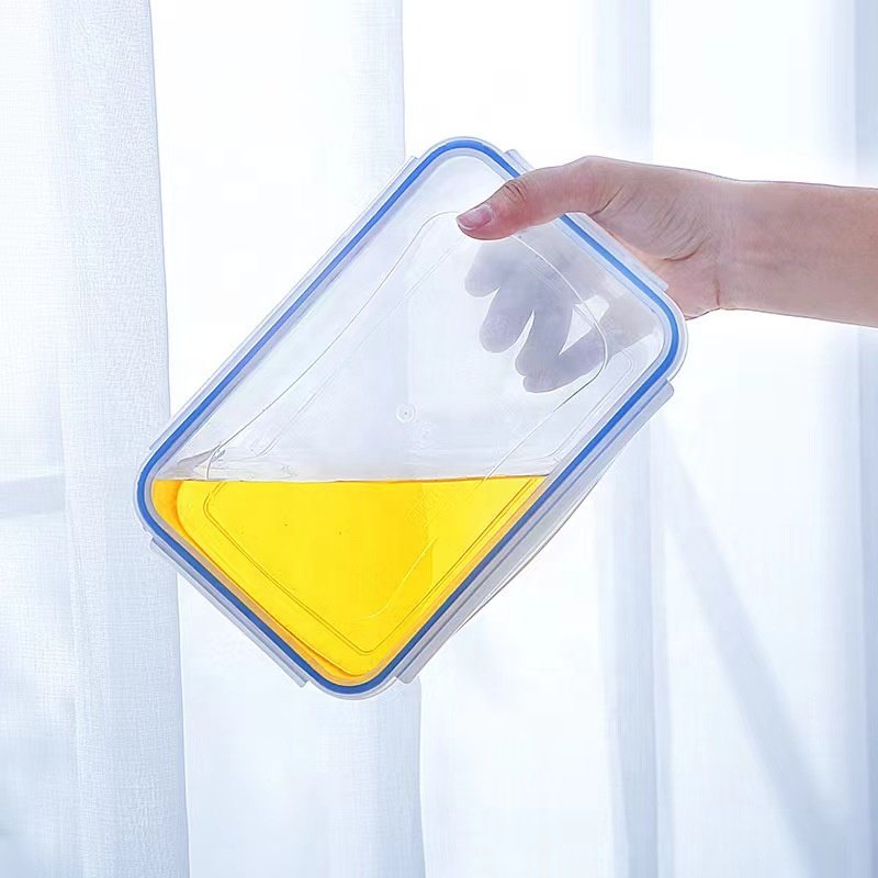 Wholesale high quality custom plastic rectangle food container fridge storage container for food storage and fresh