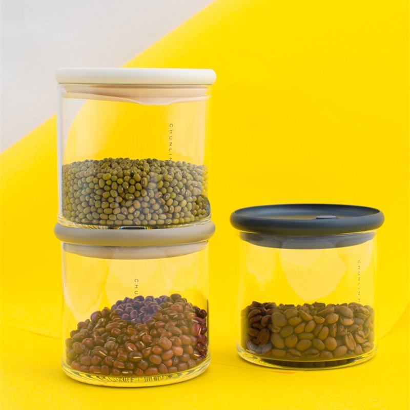 Fashionable Customized Clear Eco Friendly Glass Storage Container Kitchen Sealed Food Storage