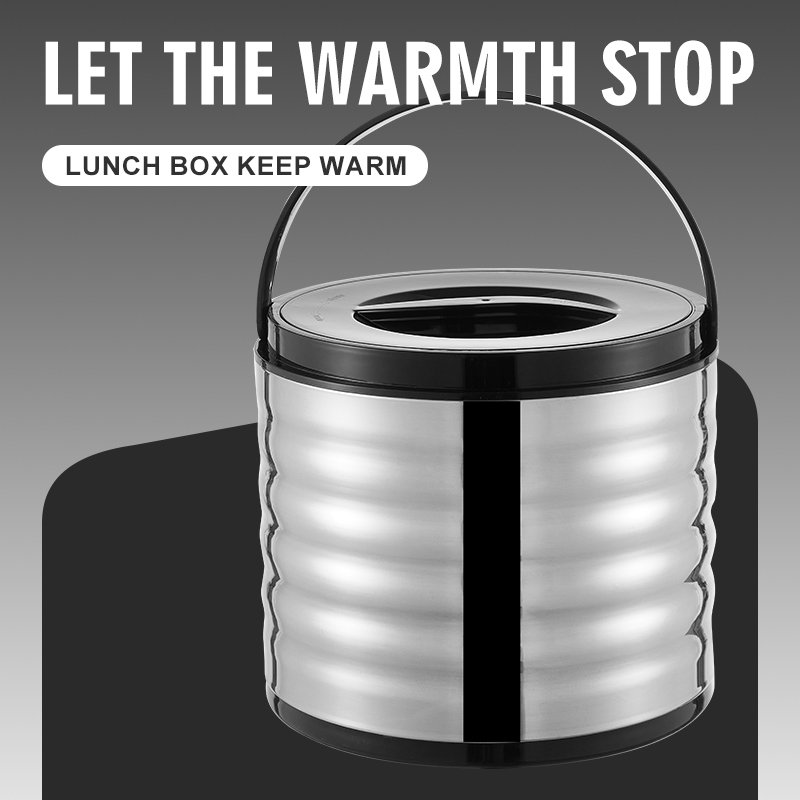 3pcs Set Thermos Food Storage & Container Premium Quality Eco Metal Molding Portable Stainless Steel for Home Kitchen CLASSIC