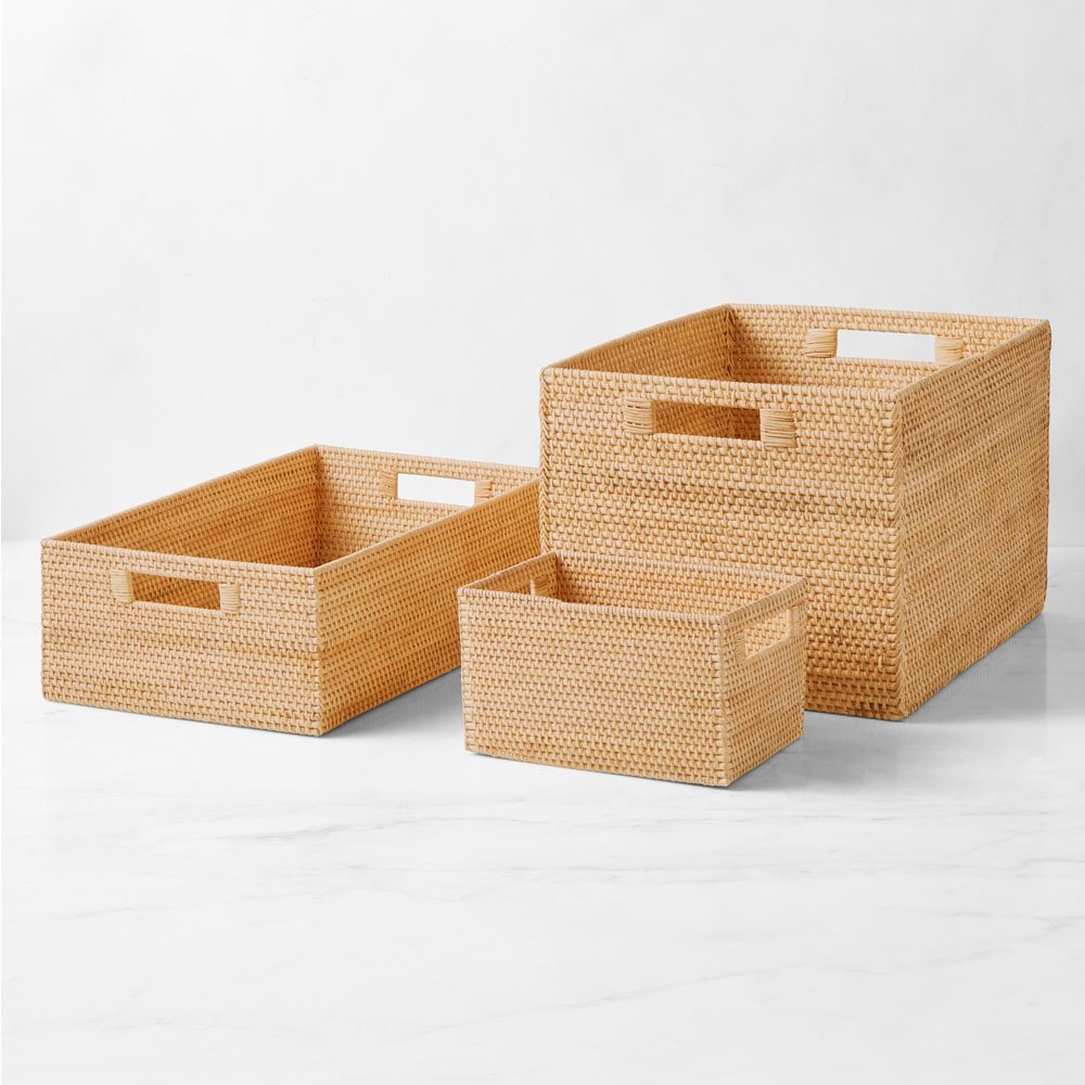 Eco Friendly Natural Rattan Storage Container/ Storage Basket For Home Decoration Wholesale From Vietnam