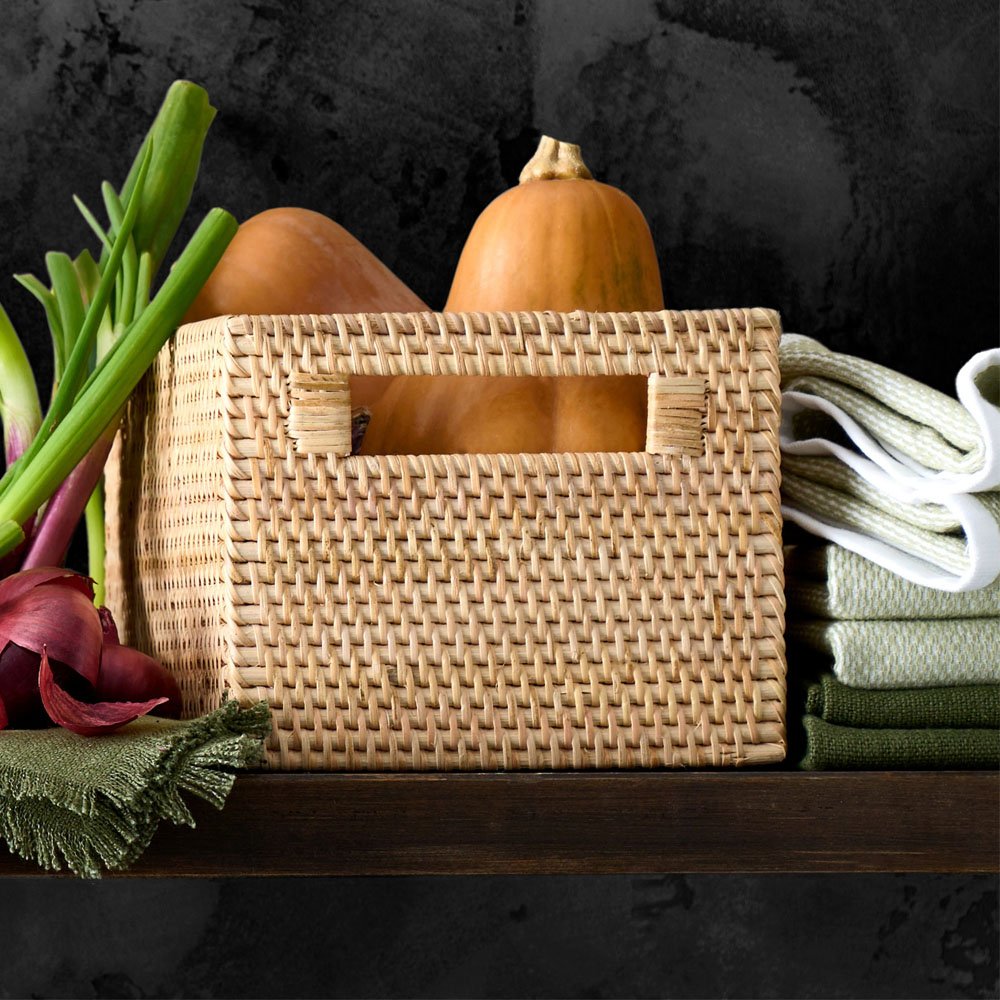 Eco Friendly Natural Rattan Storage Container/ Storage Basket For Home Decoration Wholesale From Vietnam