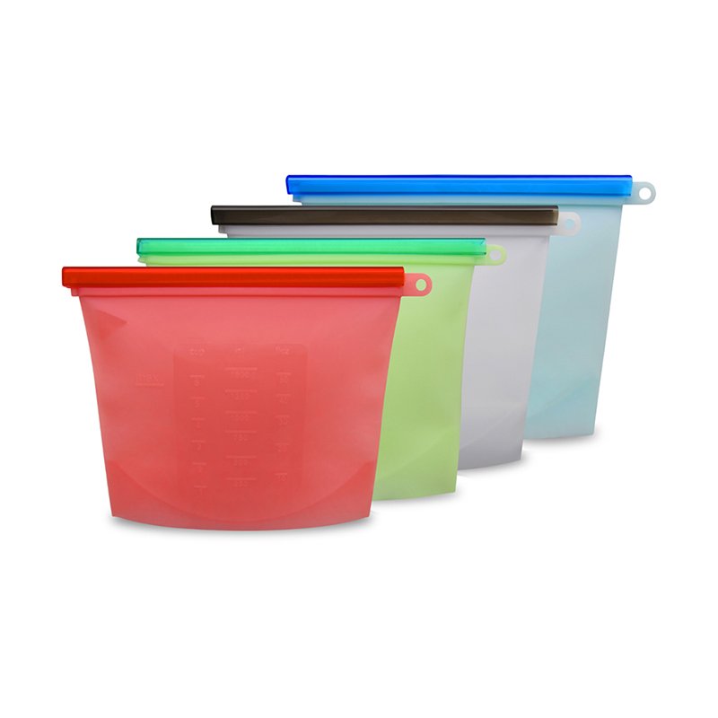 2020 New Design Reusable Eco Friendly Food Storage Environmentally Sealed silicone baby food bag