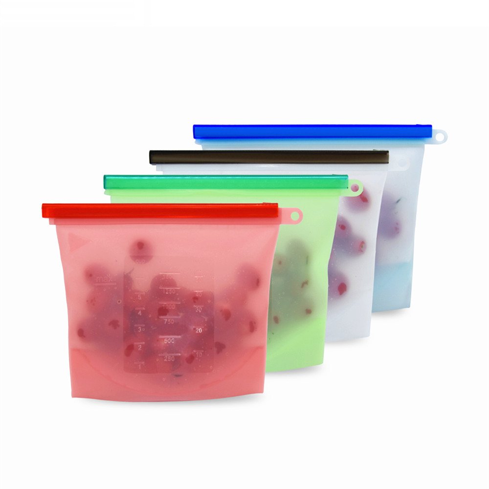 2020 New Design Reusable Eco Friendly Food Storage Environmentally Sealed silicone baby food bag