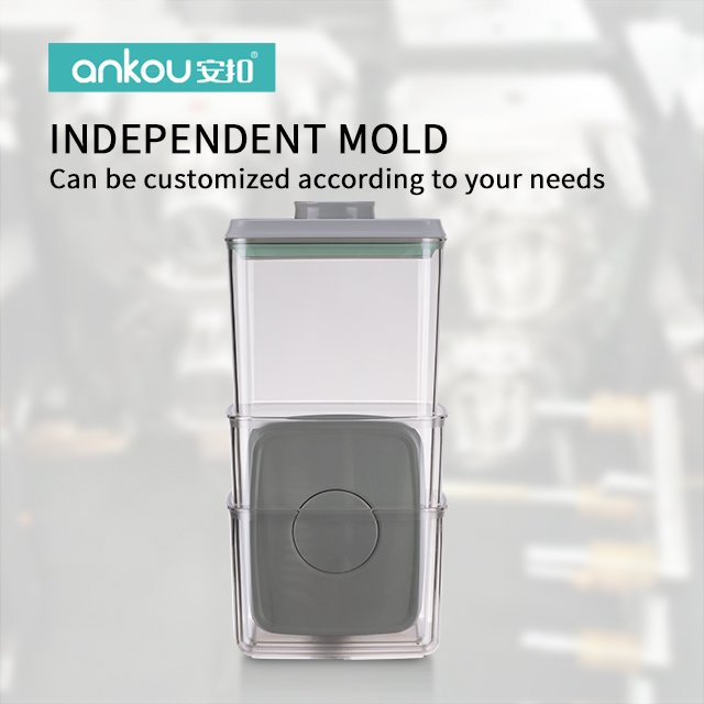 Ankou Kitchen Airtight Food Storage Containers With Lids Airtight Snacks Cereal Pantry Kitchen Clear Plastic Container