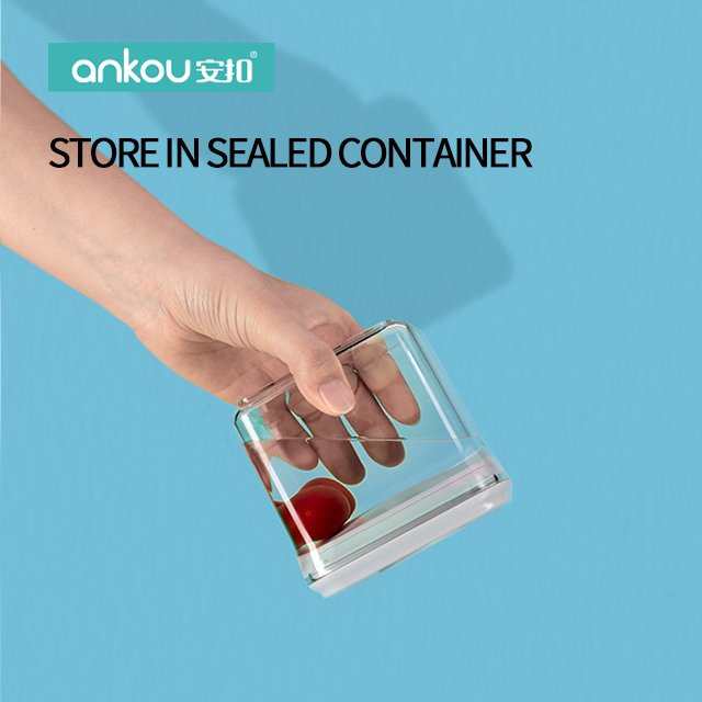 Ankou Kitchen Airtight Food Storage Containers With Lids Airtight Snacks Cereal Pantry Kitchen Clear Plastic Container