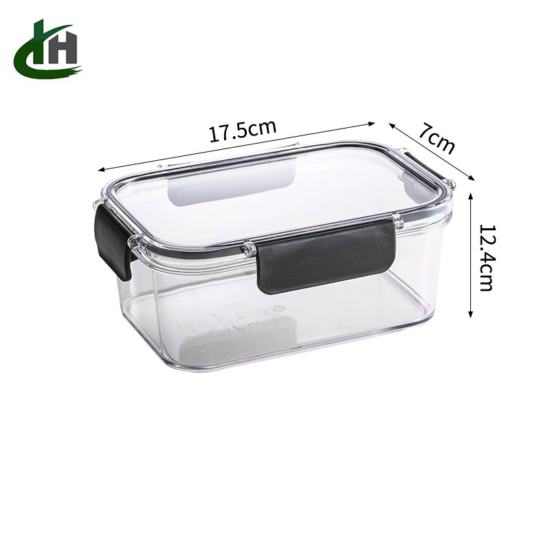 The new kitchen refrigerator fresh-keeping box lunch box sealed fruit and vegetable storage lunch box separated