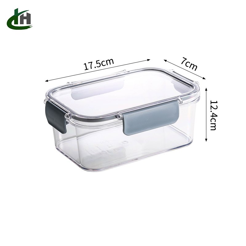 The new kitchen refrigerator fresh-keeping box lunch box sealed fruit and vegetable storage lunch box separated