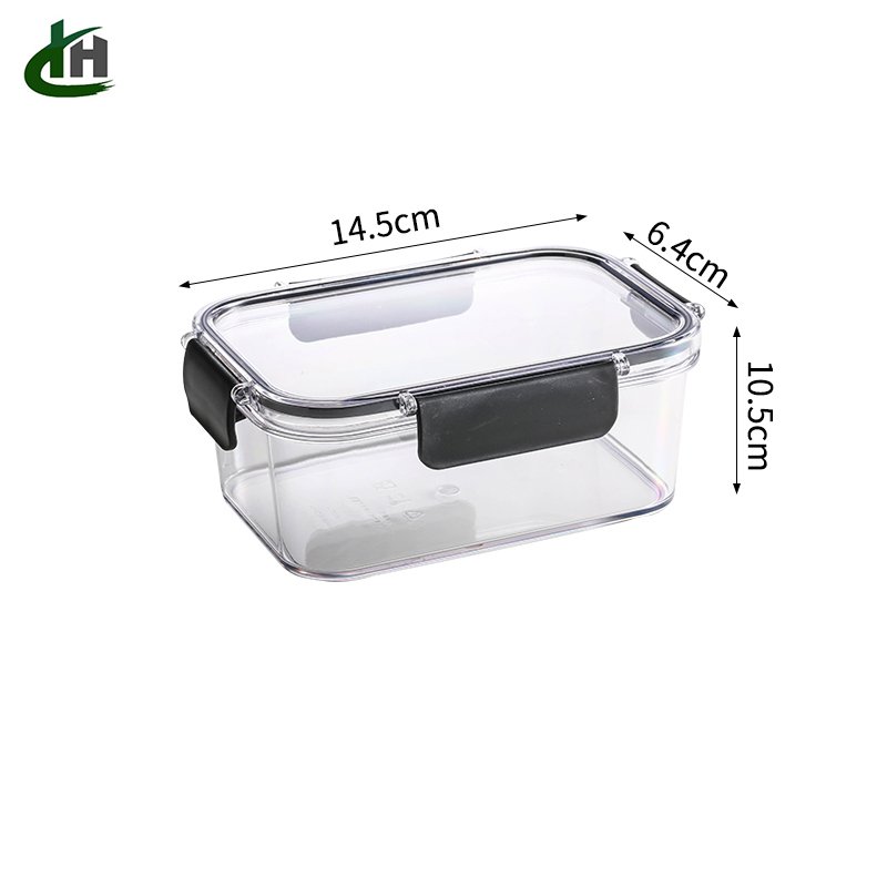 The new kitchen refrigerator fresh-keeping box lunch box sealed fruit and vegetable storage lunch box separated