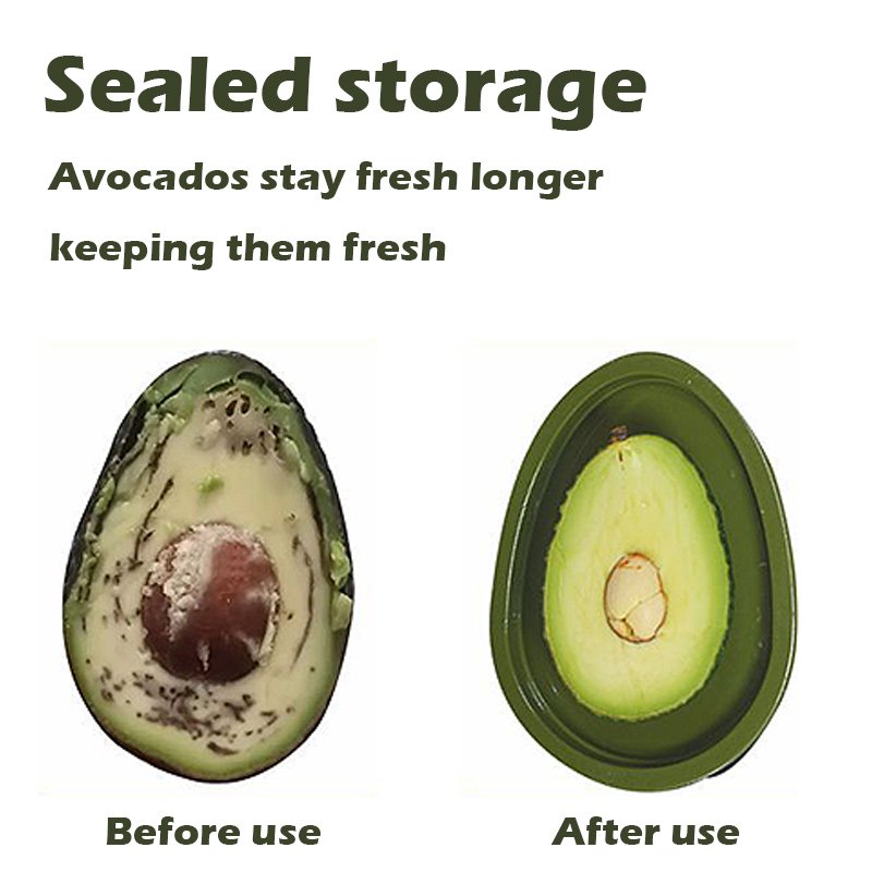 BPA Free Plastic Avocado Sealed Crisper Avocado Fresh-keeping Box Fruit Vegetable Refrigerator Freezer Storage Container Box