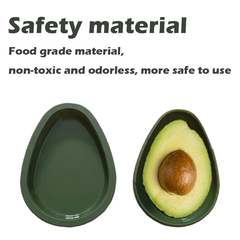 BPA Free Plastic Avocado Sealed Crisper Avocado Fresh-keeping Box Fruit Vegetable Refrigerator Freezer Storage Container Box