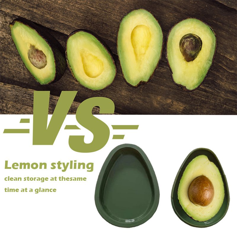 BPA Free Plastic Avocado Sealed Crisper Avocado Fresh-keeping Box Fruit Vegetable Refrigerator Freezer Storage Container Box