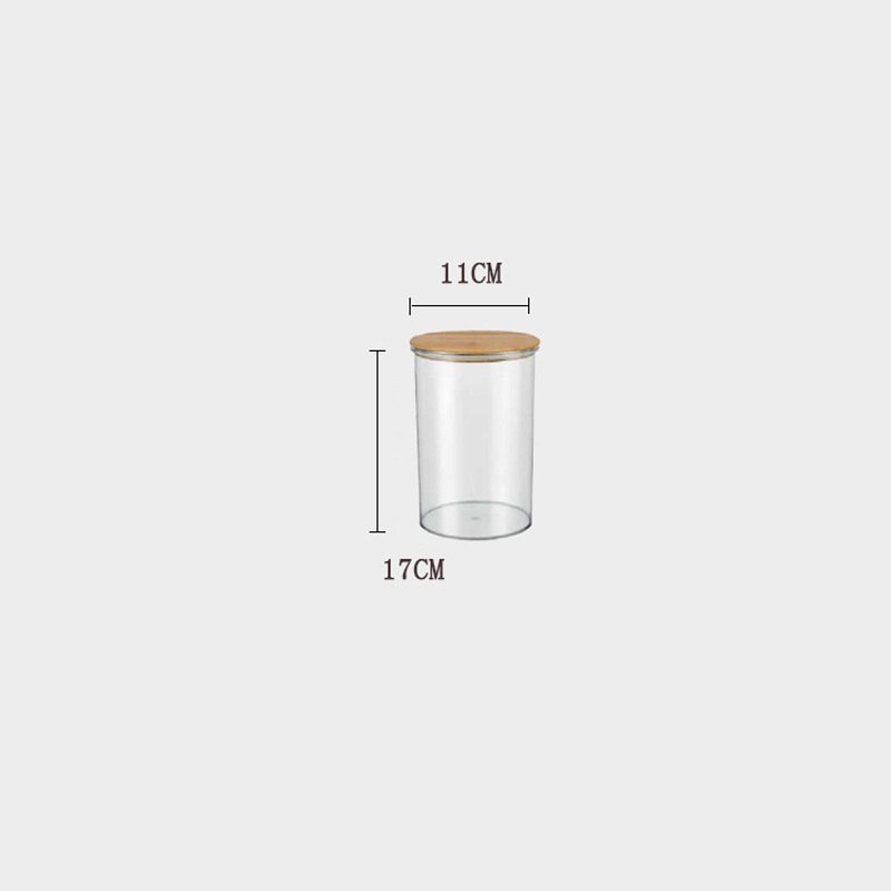 Borosilicate Glass Food Storage Jar Stackable Storage Glass Jars Container Sealed Jars With Bamboo Lid