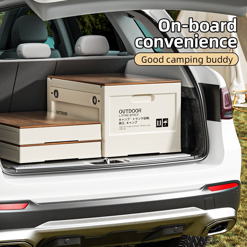 Multifunction plastic outdoor storage box portable folding camping storage box plastic storage boxes & bins