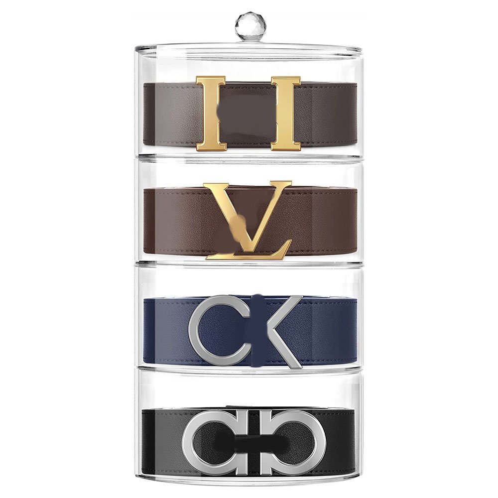 Premium Acrylic Belt Organizer Multi-functional Storage for Belts Jewelry Makeup & Hair Accessories Storage Box Plastic CLASSIC
