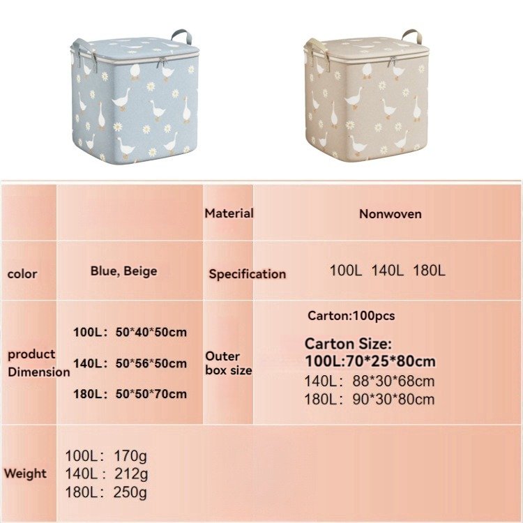 Large Oxford Luggage Home Storage Box Clothes Quilt Blanket Wardrobe Organizer Moving House Storage Bag