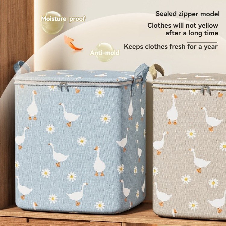 Large Oxford Luggage Home Storage Box Clothes Quilt Blanket Wardrobe Organizer Moving House Storage Bag