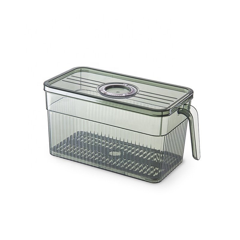 Fridge Bins Freezer Bins Refrigerator Organizer Stackable Food Storage Containers BPA Free Drawer Organizers For Refrigerator