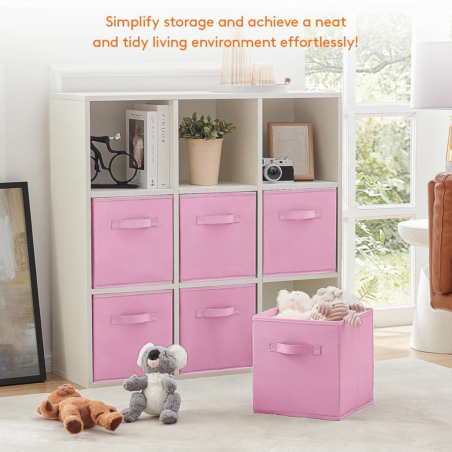 Home Organization Customized color Foldable Non Woven Fabric Storage Bins Box For Clothes