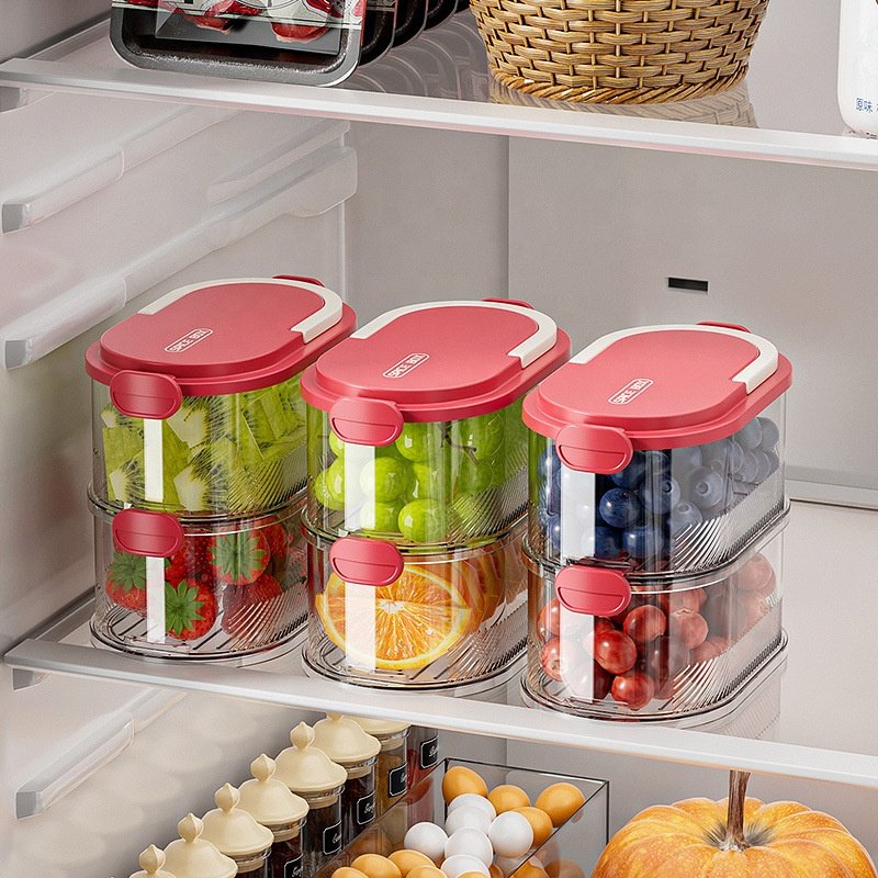 New Home Kitchen Cereal Flour Storage Bins Pantry Organization Pull Out Under Cabinet Airtight Food Spice Storage Containers