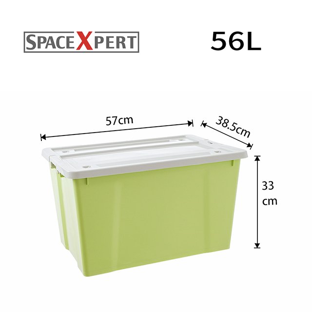 Large Capacity Large Size Box Plastic Storage Box Clear 56L With Tote Bag Clothes Toys Home Plastic Box