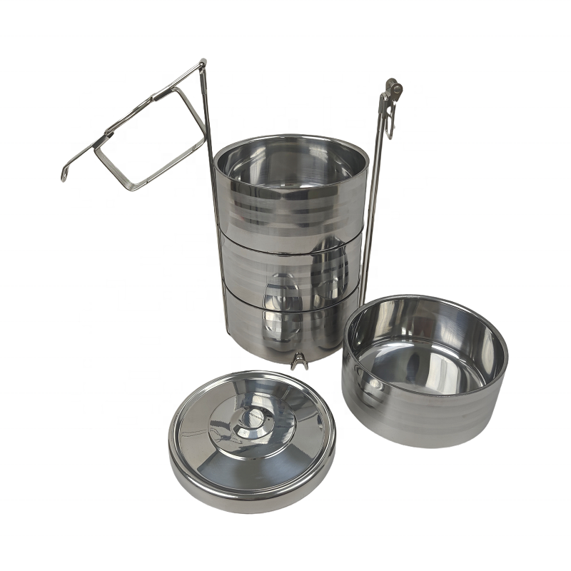 Market hot multi-gauge stainless steel multi-layer bento box Food storage box camping school