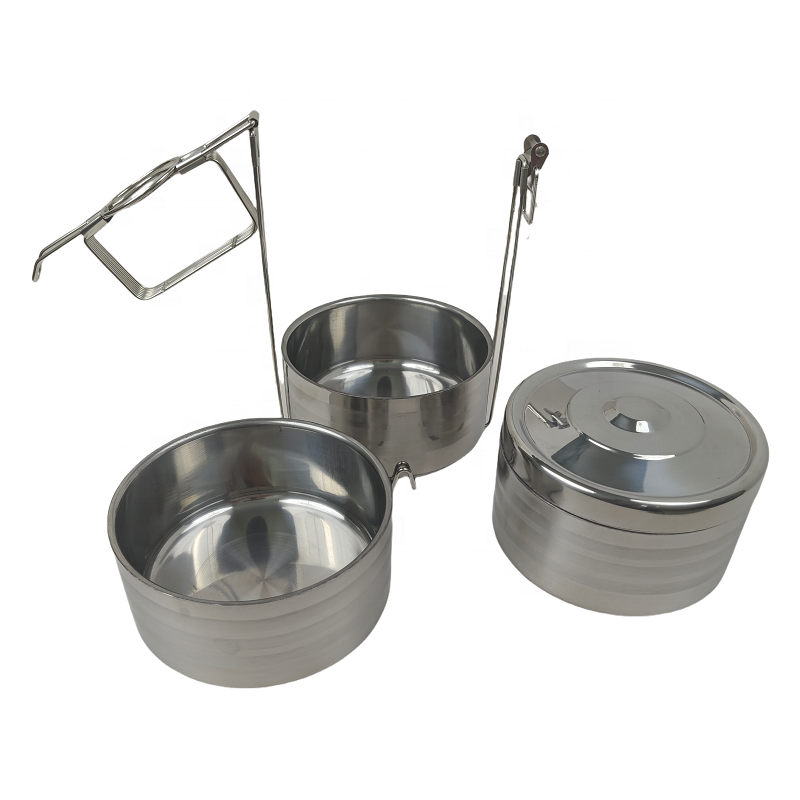 Market hot multi-gauge stainless steel multi-layer bento box Food storage box camping school