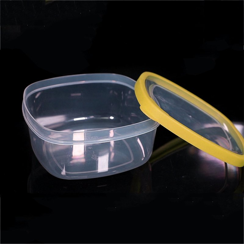 4pcs/set Sealed Crisper Set Plastic Moistureproof Rectangle Food Storage Box Kitchen Containers Food Storage Containers