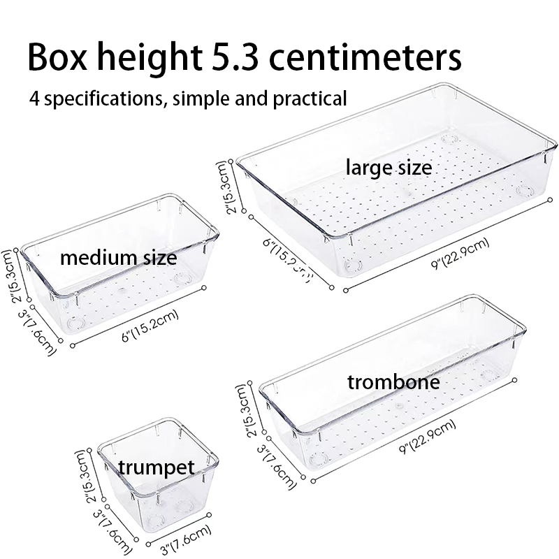 Rectangle Stackable Clear Plastic Storage Boxes for Home Kitchen Food Storage for Refrigerators