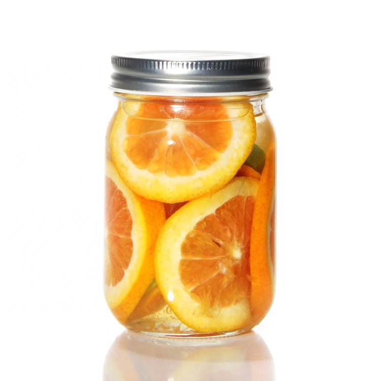 Hot Sale 300Ml 600Ml 750Ml 32Oz Glass Storage Jar Mason Jar With Metal Lid