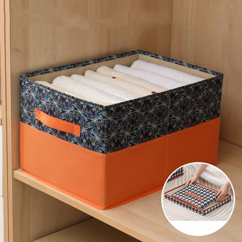 Closet Dresser Drawer Divider Organizer Basket Bins for Underwear Bras Simple Houseware Foldable Cloth Storage Box