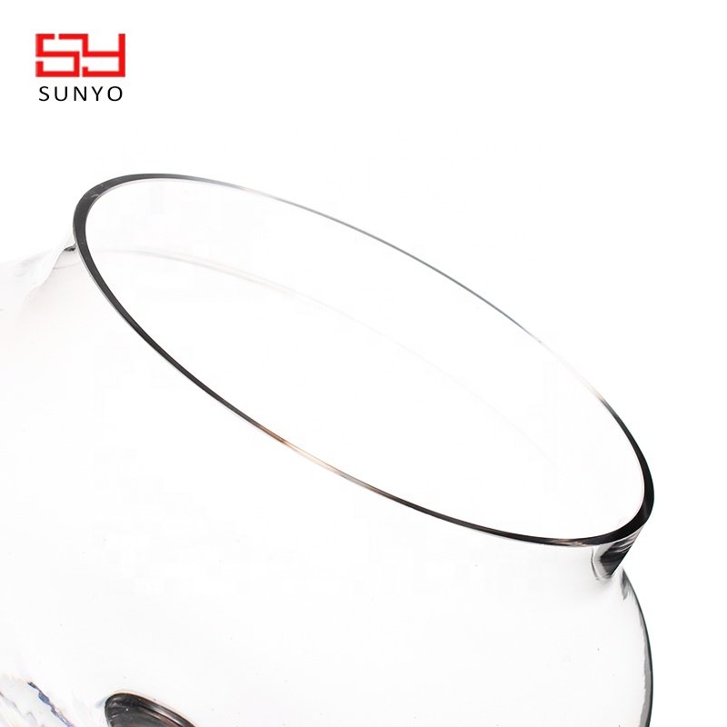 Handmade Craft Customized Stocked Large Clear Glass Food Storage Jar Set for Home,Kitchen