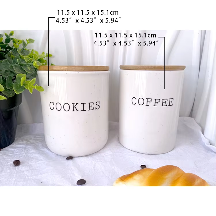 OEM Food grade food storage jar food storage storage jar canister white