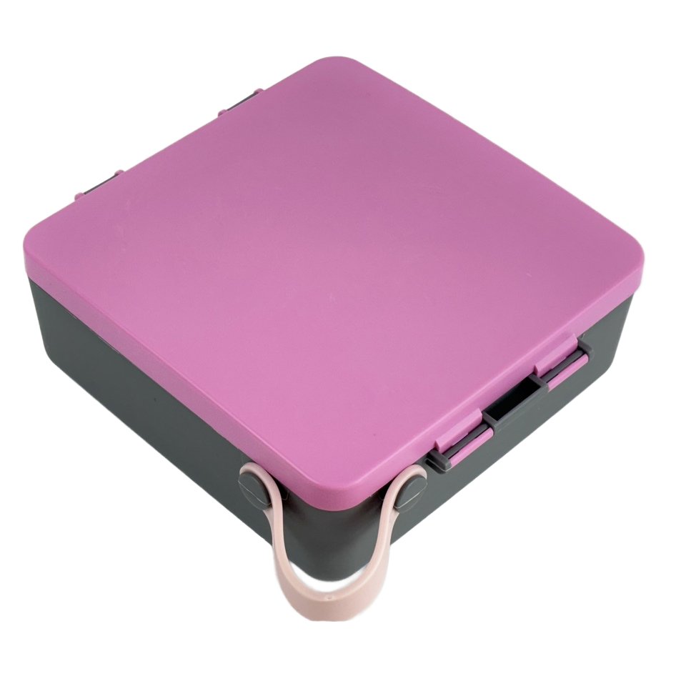 New Leak-Proof Plastic Lunch Box with Coodensation Box 3 Compartments Freshness Preservation Square Shape Summer Food Storage
