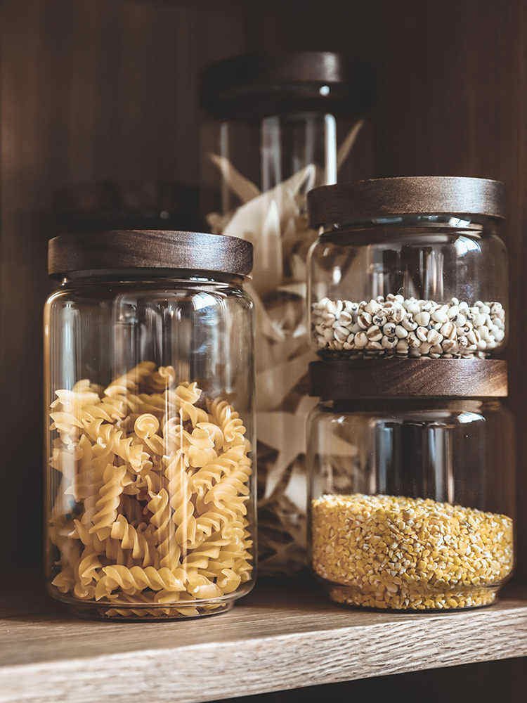 Wholesale Kitchen Transparent Sealed Cans Multi-Purpose Glass Storage Tanks