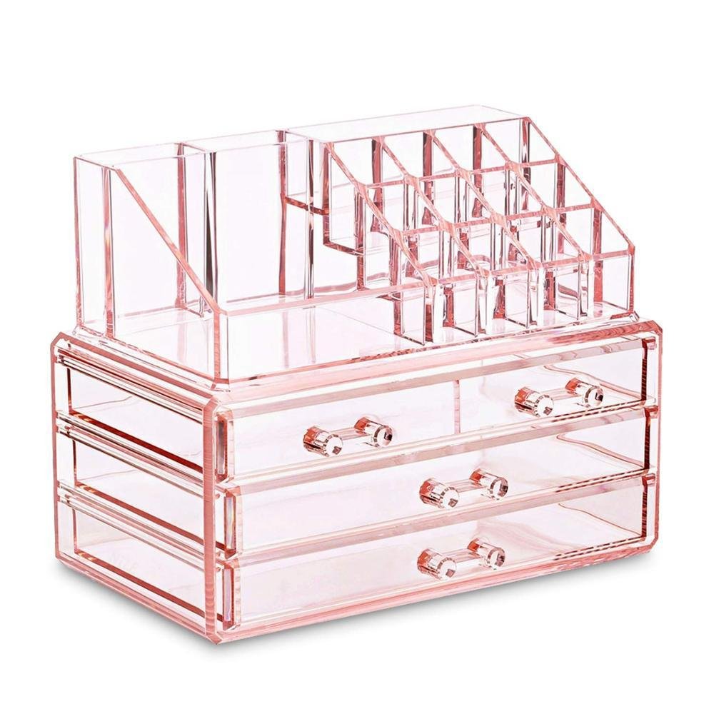 2023 Jutien hot sale High Quality Acrylic organizer storage makeup case Dressing cosmetic storage box