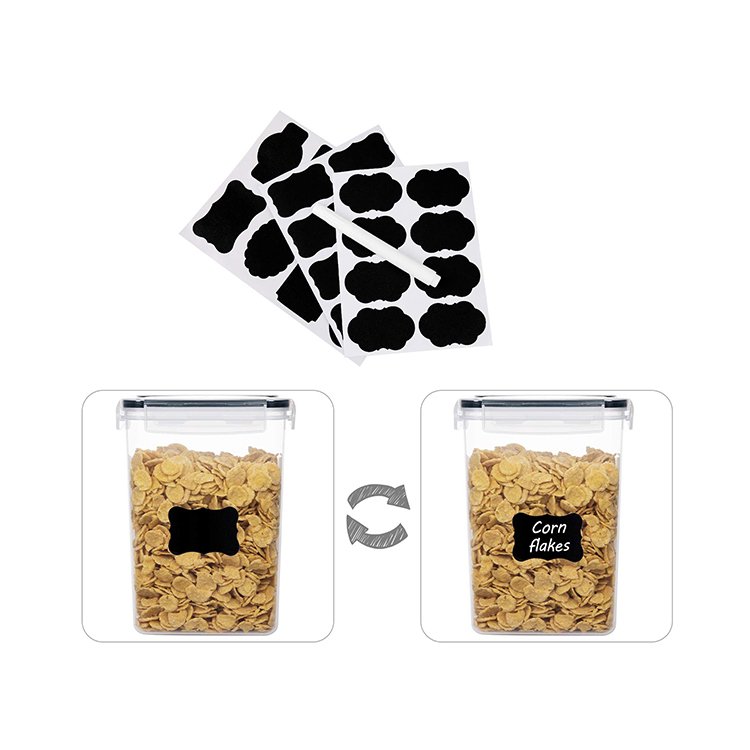 Dry Food Storage Containers Sets Airtight Plastic Cereal Container Box For Pantry & kitchen Organizer
