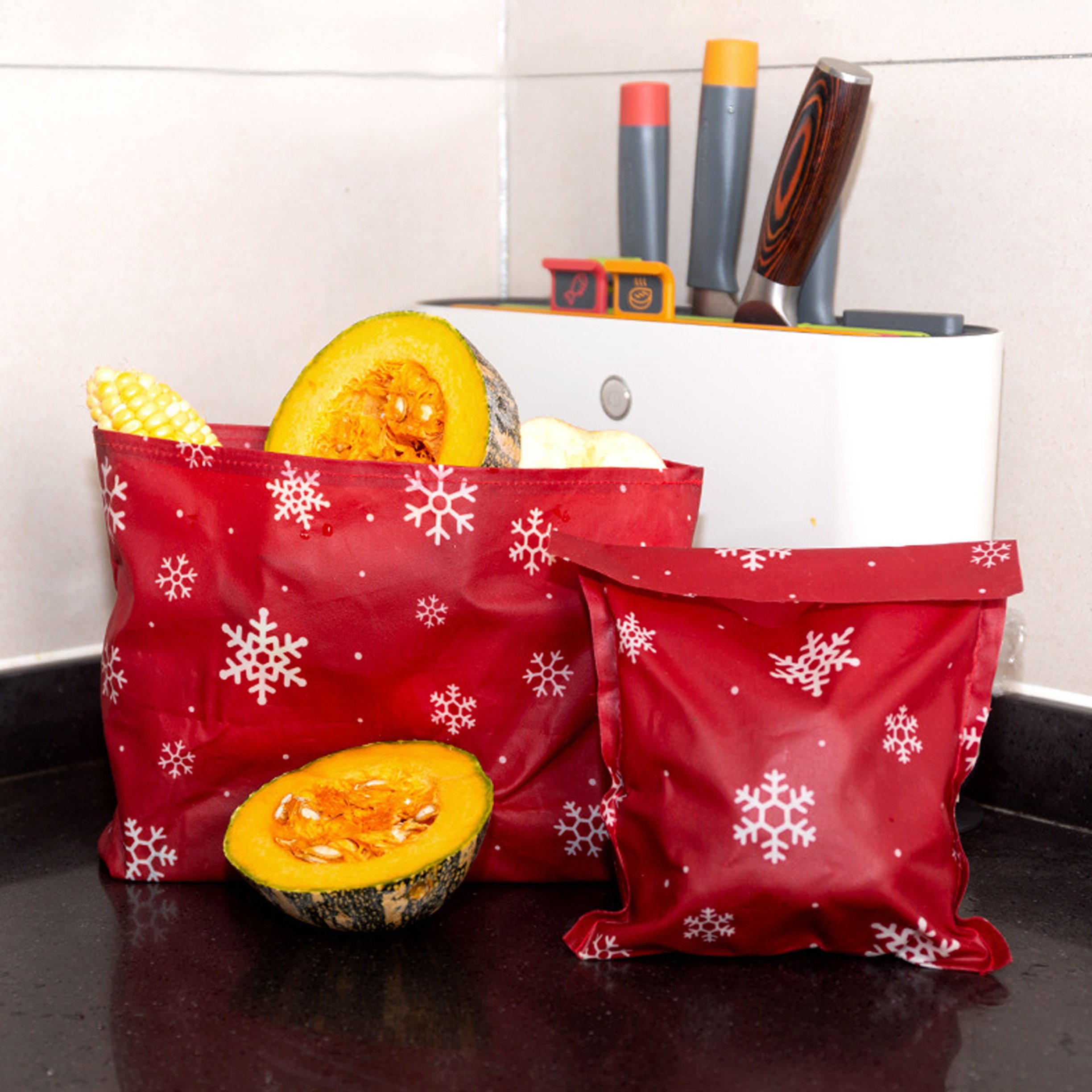 Waterproof Bag Beeswax Food Wrap Bag Organic Wax Wrap Reusable Storage Bags Food Grade Beeswax Fresh-keeping Cloth for Food