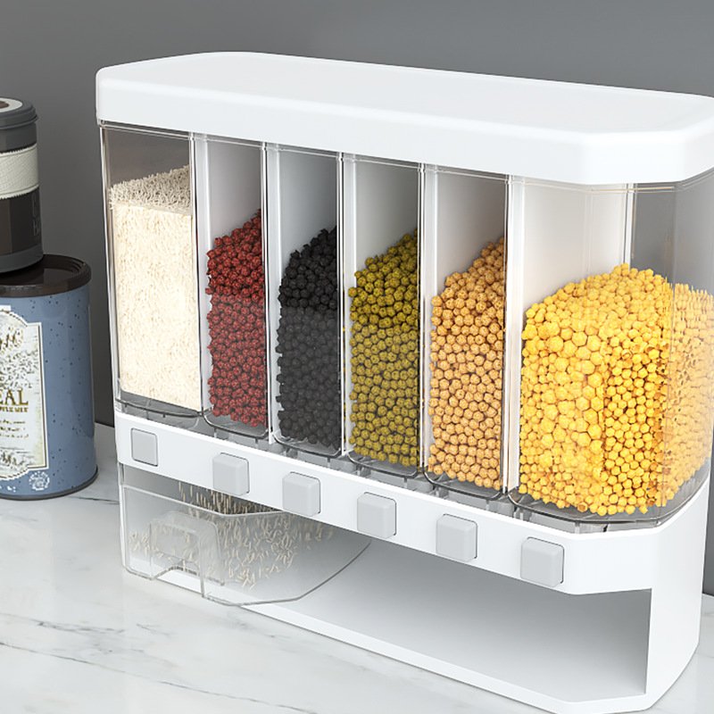 Factory Wholesale PP Large Capacity Rice Box Multifunction Rice Dispenser Storage Container