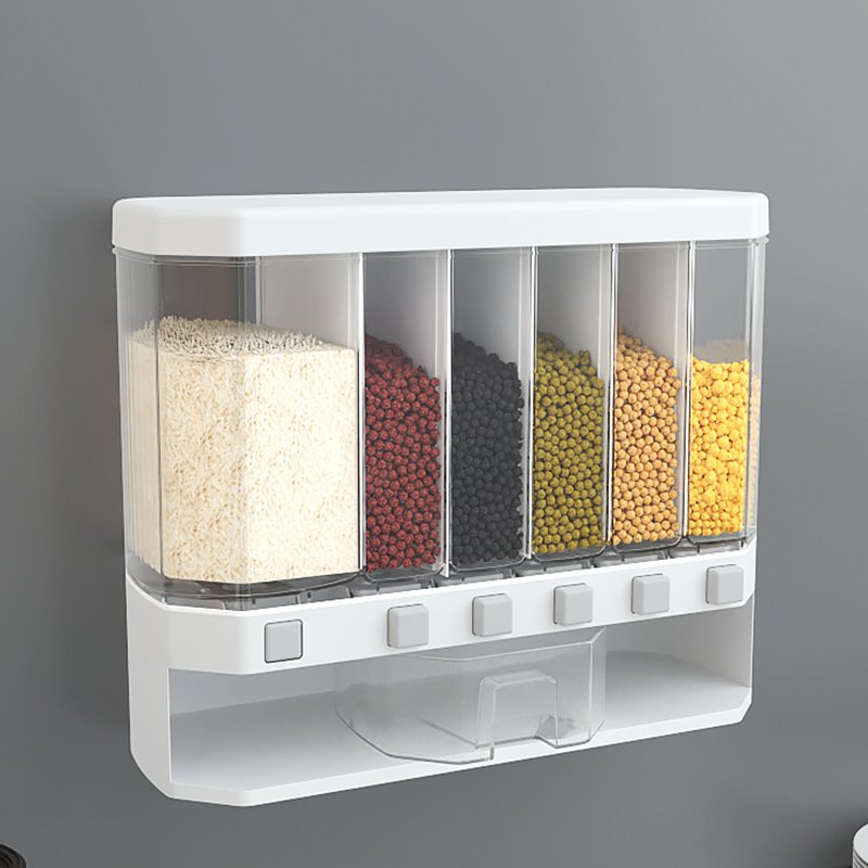 Factory Wholesale PP Large Capacity Rice Box Multifunction Rice Dispenser Storage Container